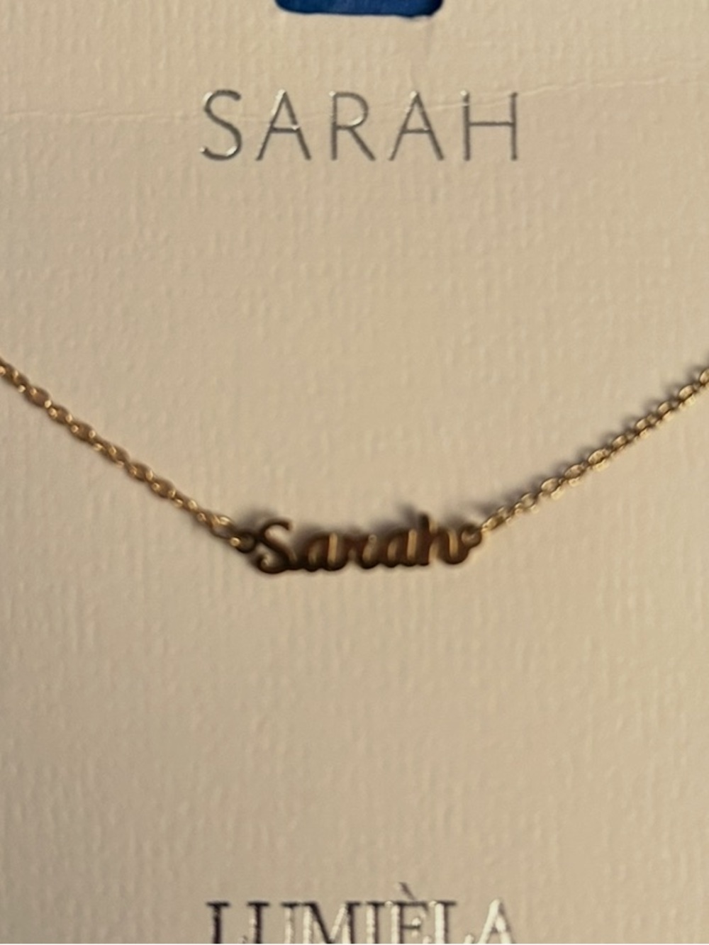 Sarah Personalized Name Plate Necklace